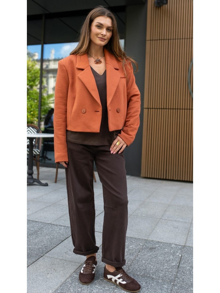 PROJECT RUNWAY Krótka  Marynarka rudy