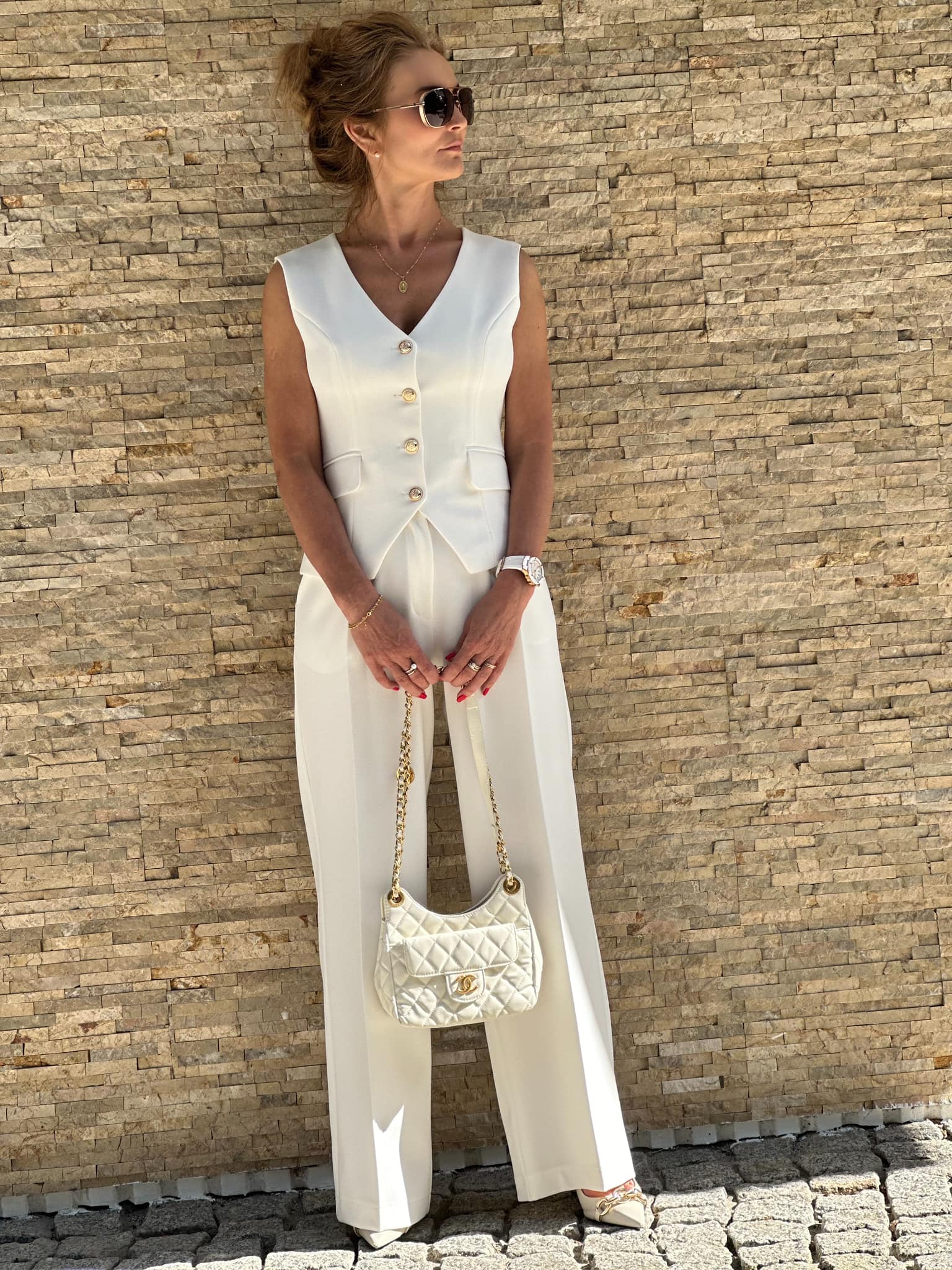 szerokie spodnie garniturowe la viva