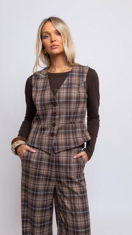 SPODNIE W KRATĘ LEMONADA 