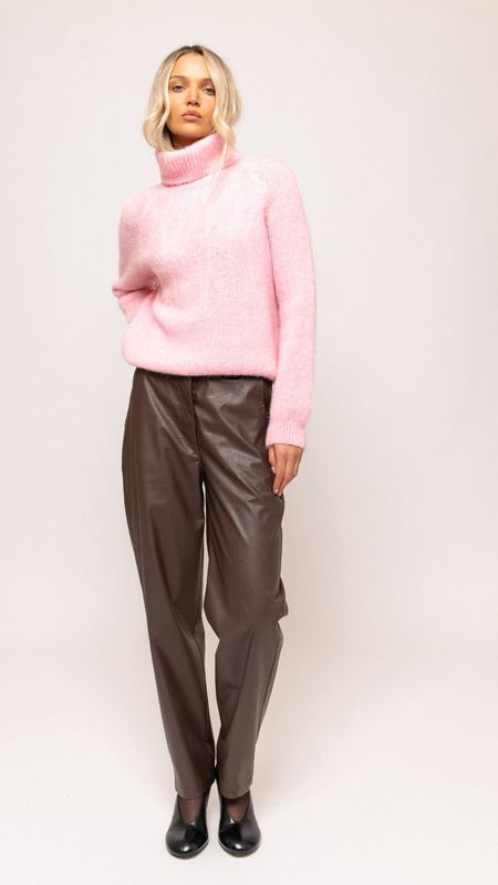 Golf z alpaki LEMONADA rózowy