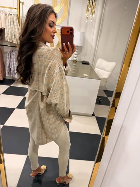 Livi Koszula Gia krata beżowa