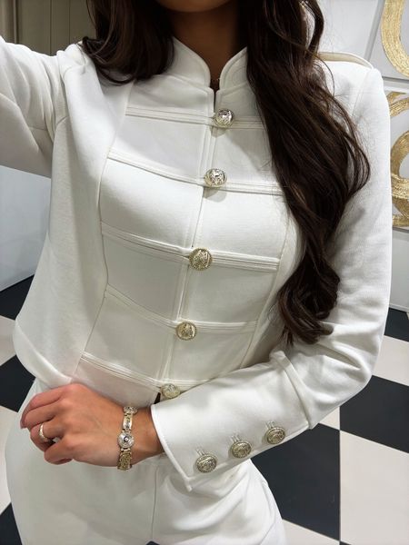 Livi Kurtka Marynarka dzianiowa Napoleon biała 