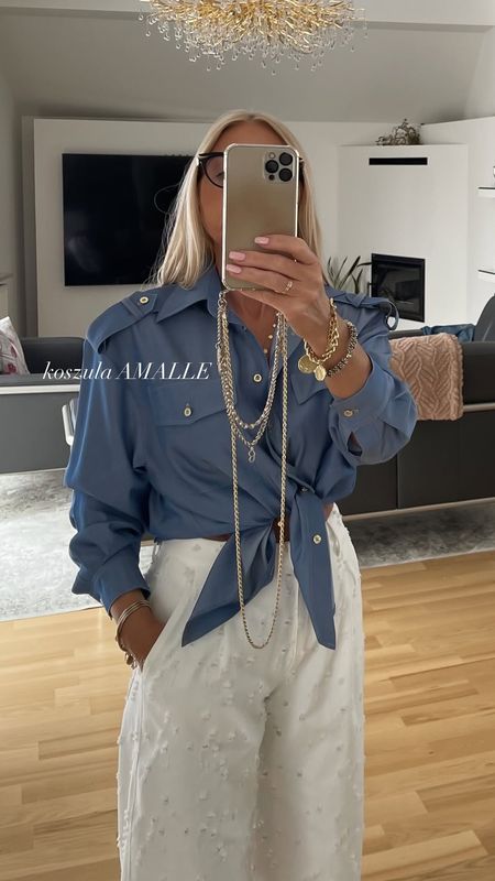 Livi Koszula Niebieska Amalle